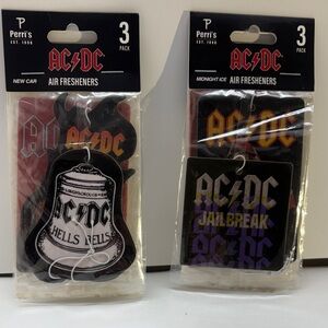 AC/DC Air Fresheners 3-Pack in Black, White, and Red by
